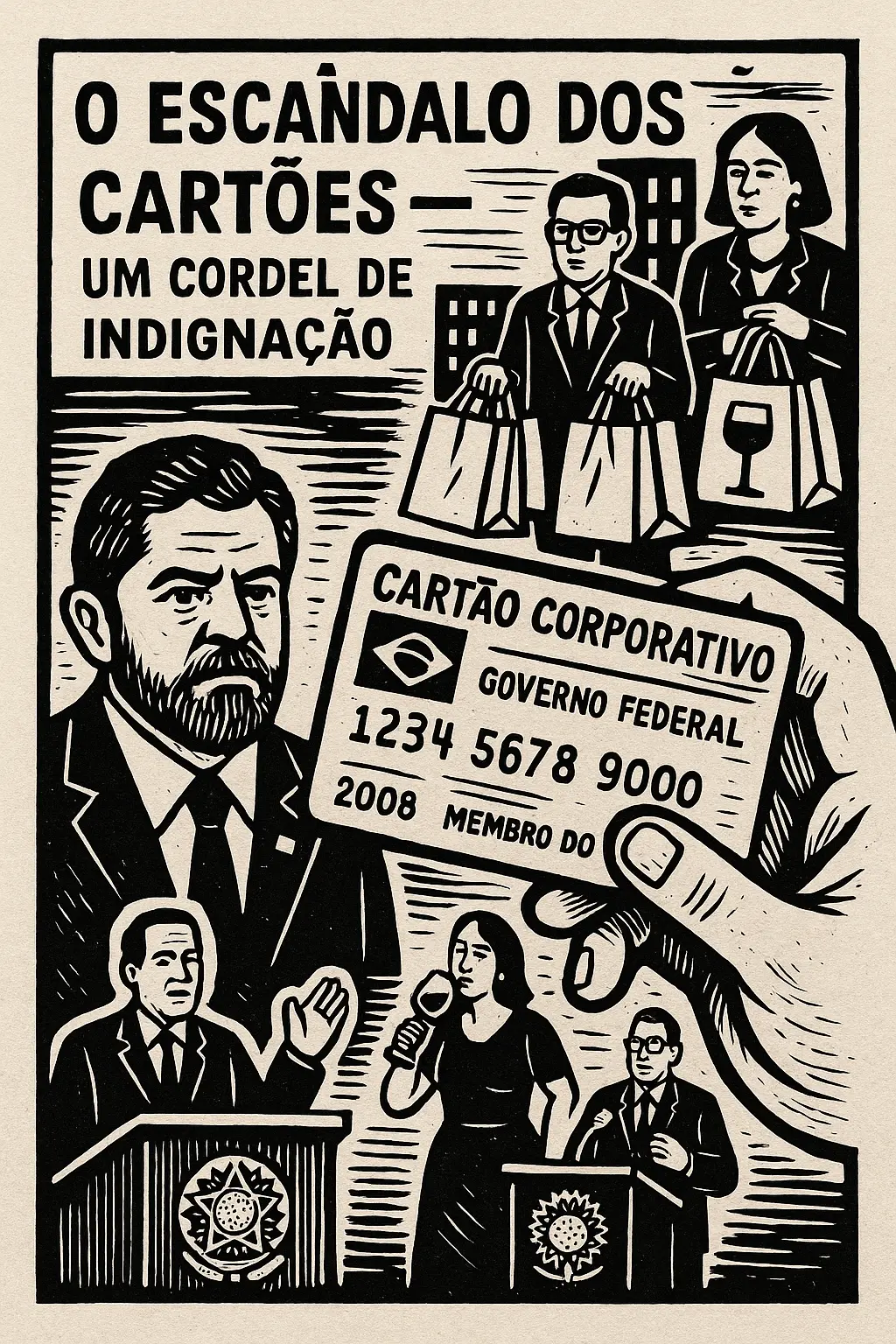 O Escândalo dos Cartões | Verso Cordel
