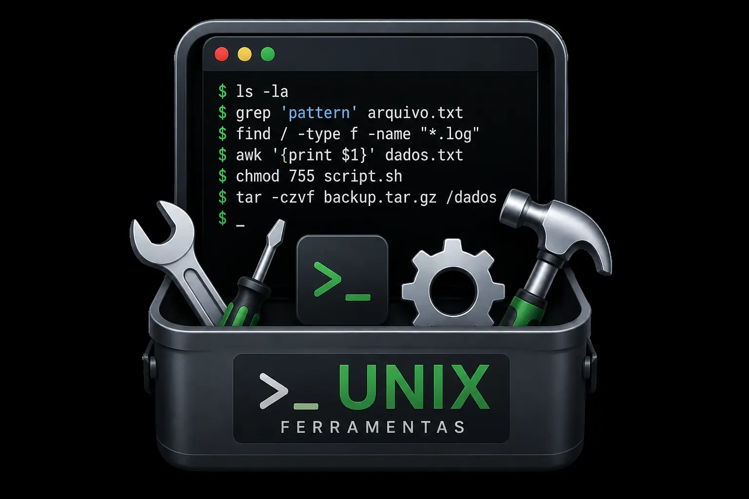 caixa de ferramentas unix